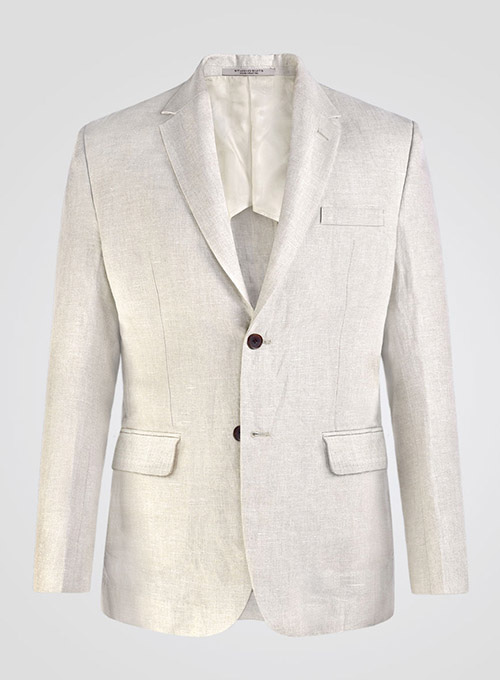 Italian Linen Unstructured Jacket - Click Image to Close