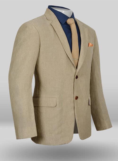 Italian Linen Unstructured Jacket - Click Image to Close