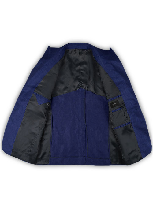 Italian Brandy Blue Pablo Style Linen Jacket