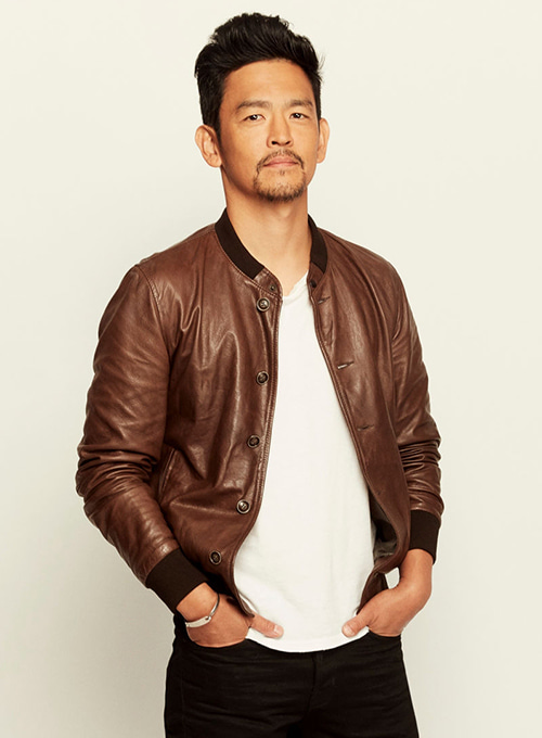 John Cho Leather Jacket #2