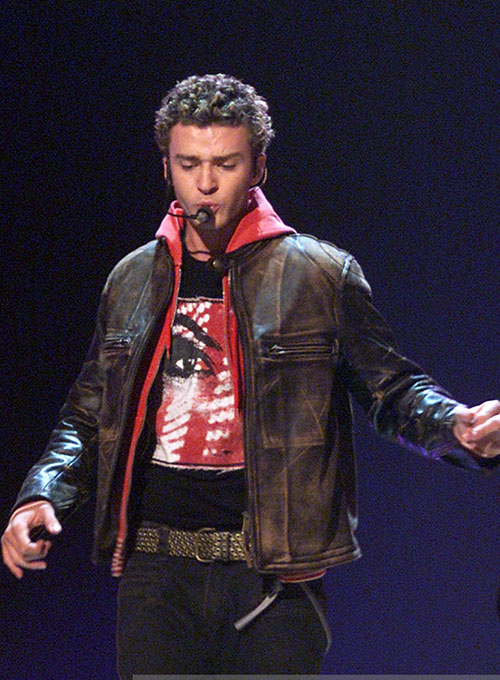 Justin Timberlake Grammy Award Leather Jacket