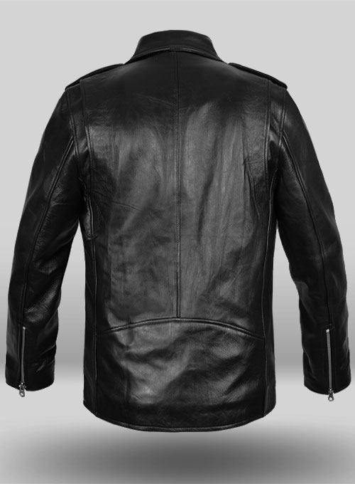 Pure Leather Biker Jacket #2 - Click Image to Close