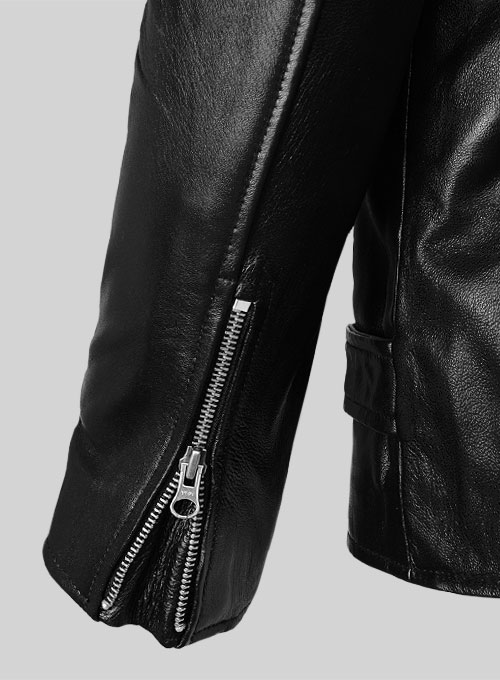Pure Leather Biker Jacket #2 - Click Image to Close