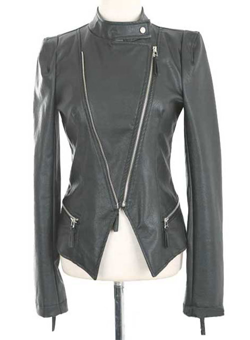 Leather Biker Jacket # 526 - Click Image to Close