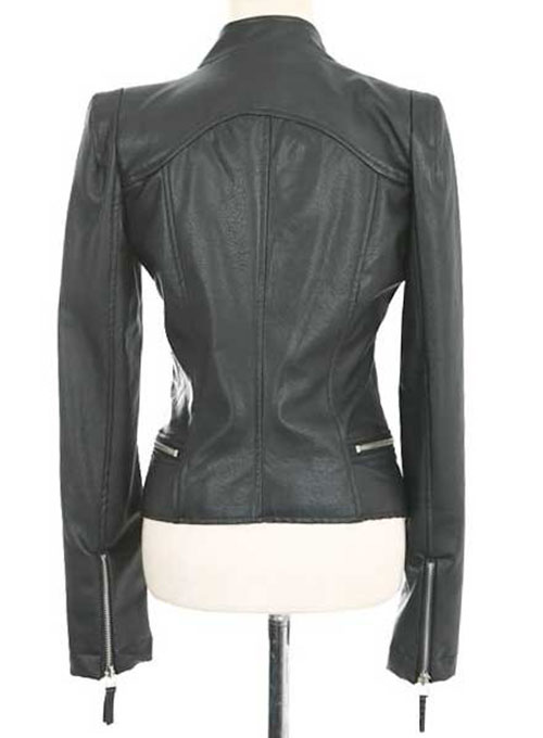Leather Biker Jacket # 526 - Click Image to Close
