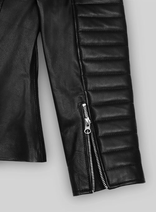 Leather Biker Jacket # 540 - Click Image to Close