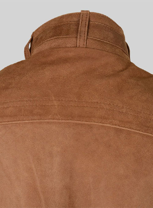Light Tan Hide Leather Jacket # 602 - Click Image to Close