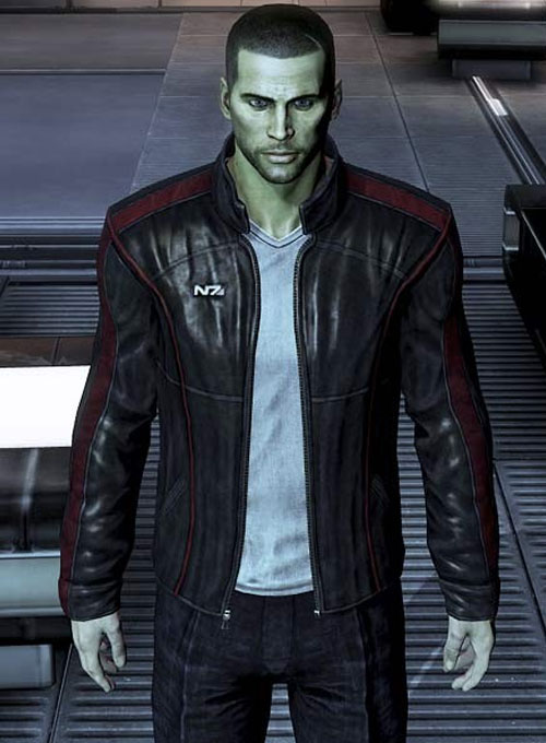 Mass Effect 3 Leather Jacket - Click Image to Close