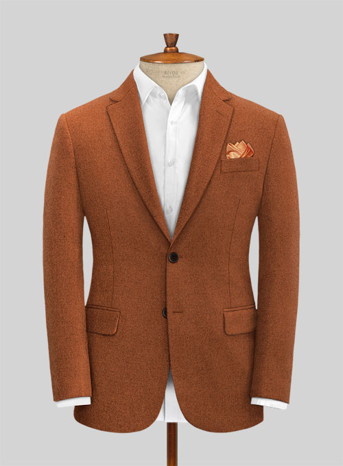 Melange Rust Tweed Jacket