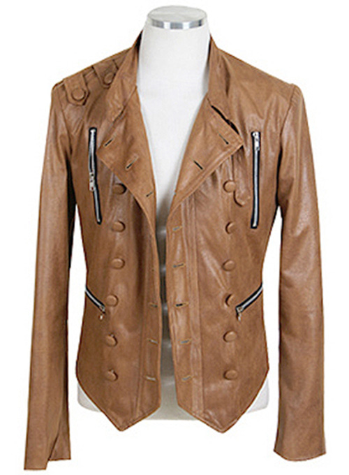 Military Leather Jacket - Click Image to Close