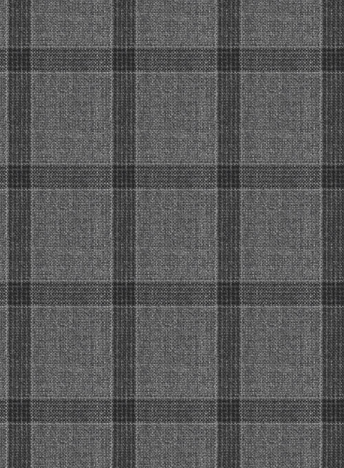 Napolean Tartan Gray Wool Jacket