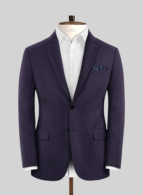 Napolean Eggplant Wool Jacket