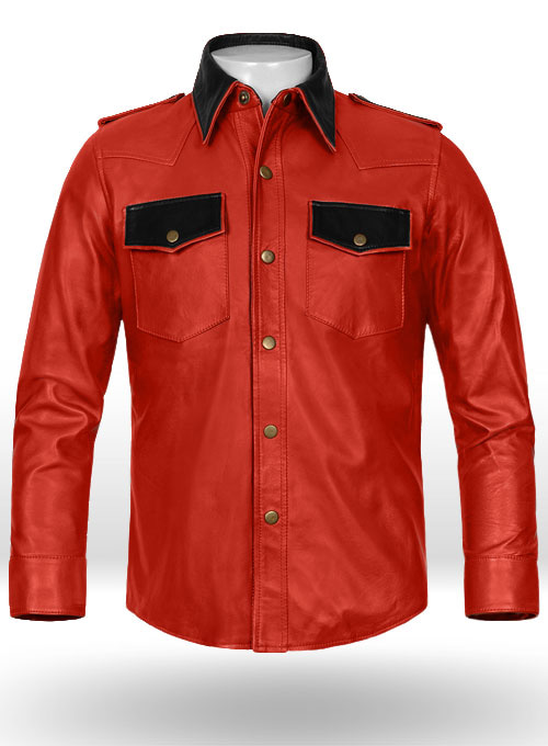 Native Leather Shirt - Click Image to Close