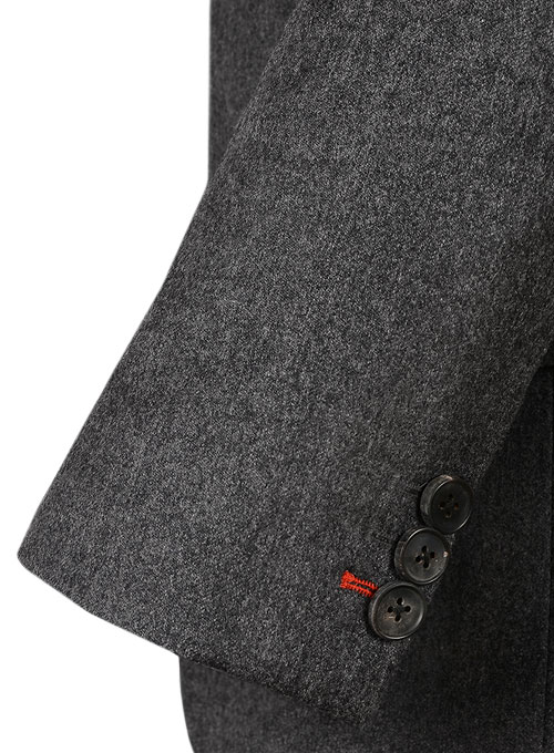 Reda Flannel Dark Gray Pure Wool Jacket