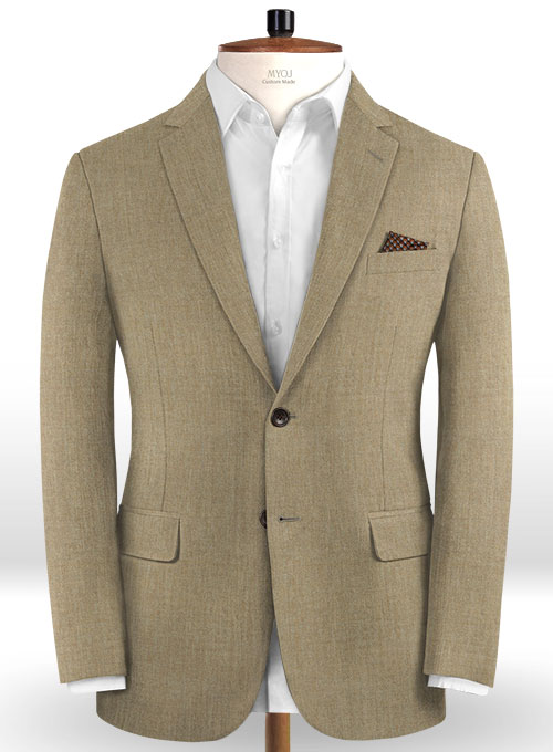 Reda Worsted Beige Pure Wool Jacket