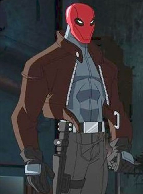 Red Hood Jason Todd Leather Jacket - Click Image to Close