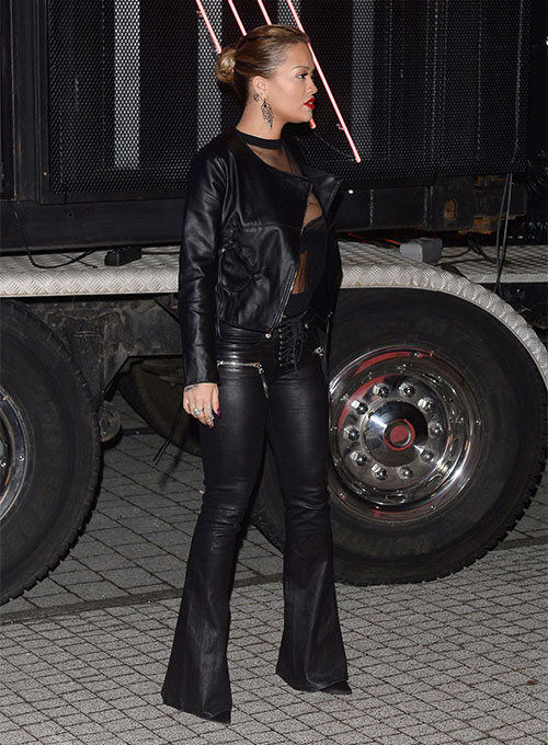 Rita Ora Leather Jacket #3