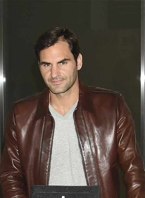 Roger Federer Leather Jacket # 2