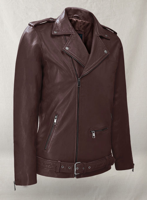 Rutland Burgundy Riding Leather Jacket