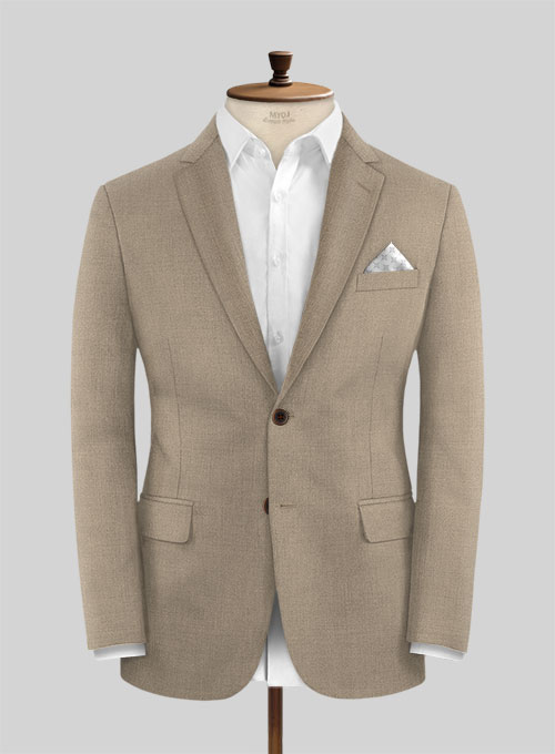 Scabal Boston Khaki Wool Jacket