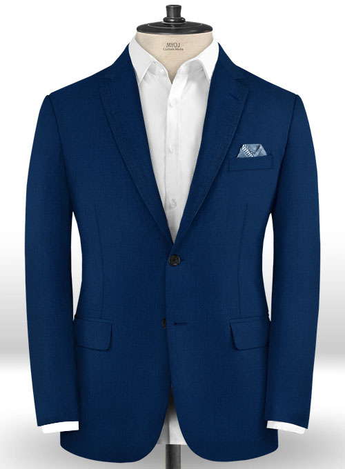 Scabal Prussian Blue Wool Jacket