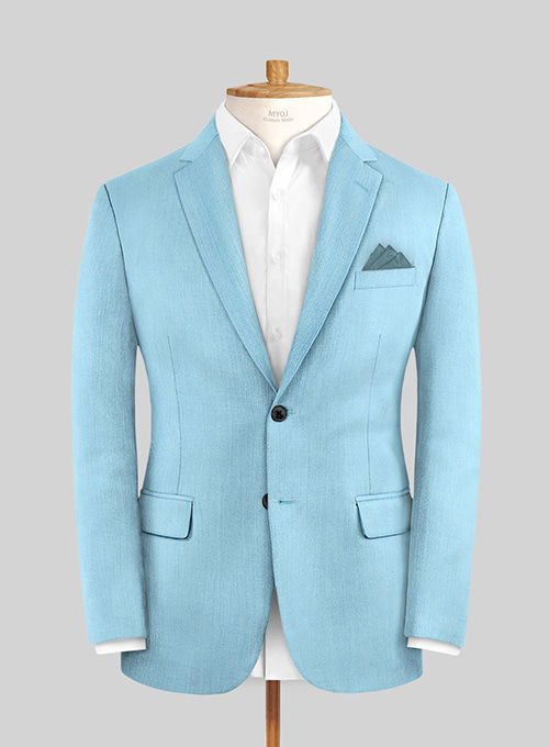 Scabal Sky Blue Wool Jacket