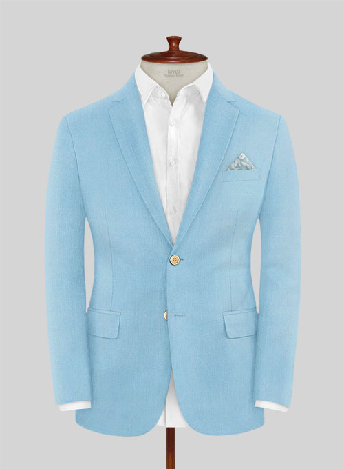 Scabal Sky Blue Wool Jacket