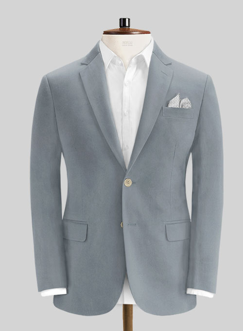 Slate Blue Stretch Chino Jacket