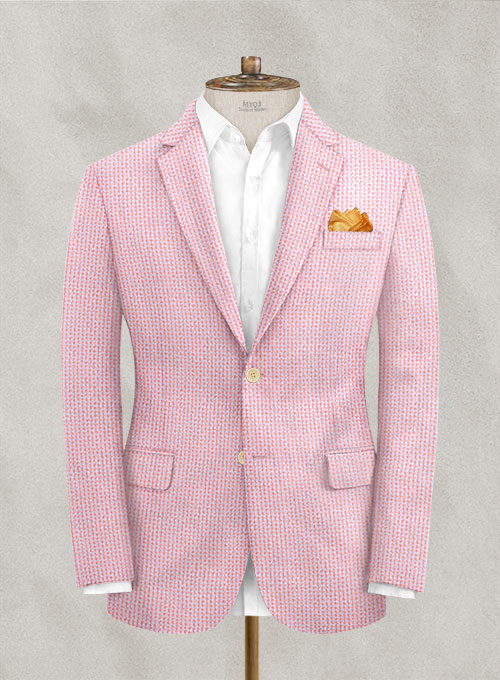 Solbiati Gingham Pink Seersucker Jacket