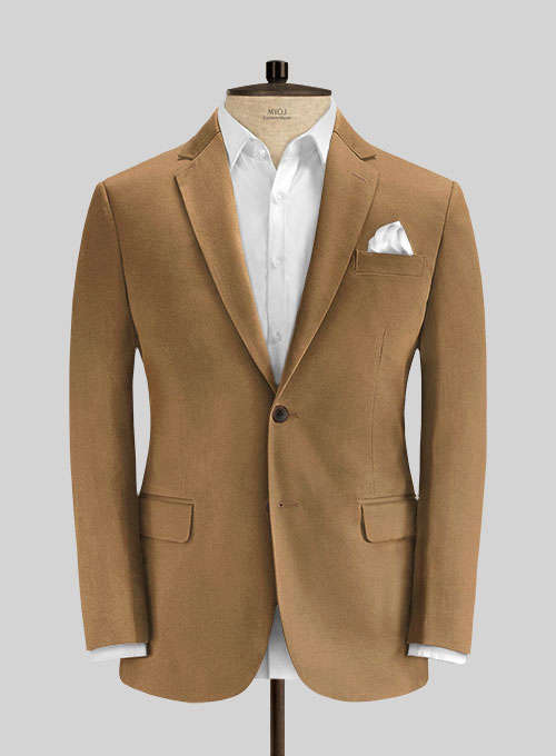 Stretch Summer Tan Chino Jacket