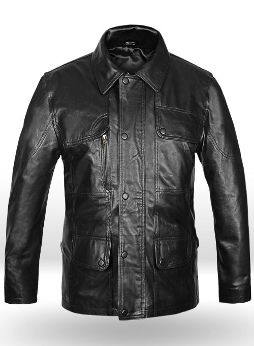 Terminator Genisys Arnold Schwarzenegger Leather Jacket - Click Image to Close