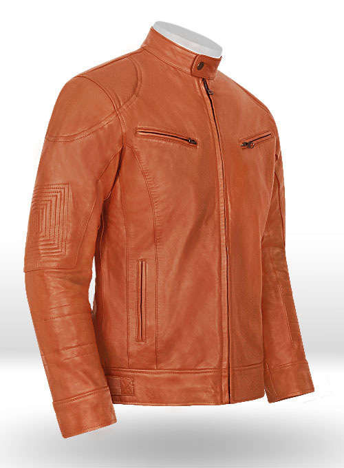 Terrain Brown Leather Jacket # 655 - Click Image to Close