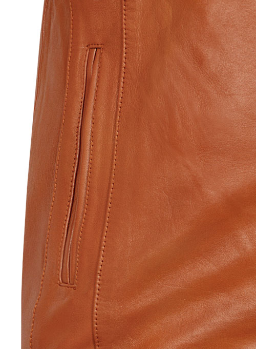 Terrain Brown Leather Jacket # 655 - Click Image to Close