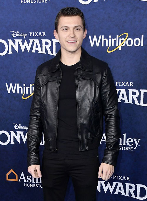 Tom Holland Leather Jacket #1