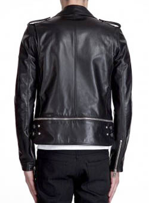 Trooper Biker Leather Jacket - Click Image to Close