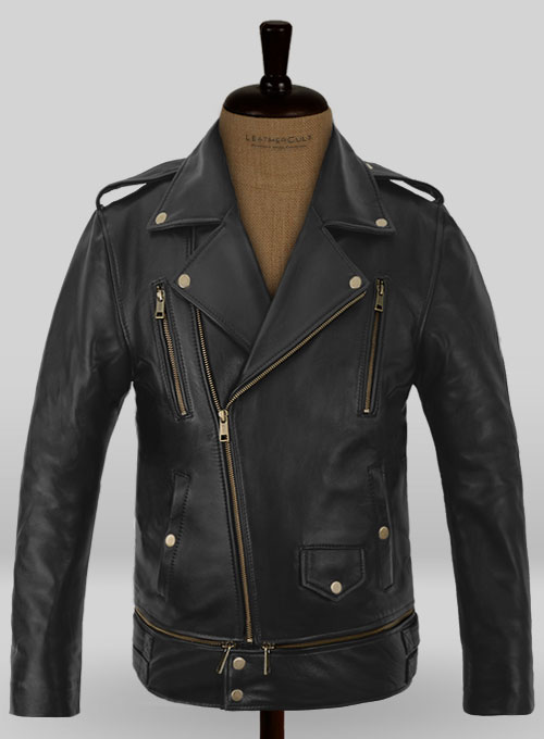 Trooper Biker Leather Jacket