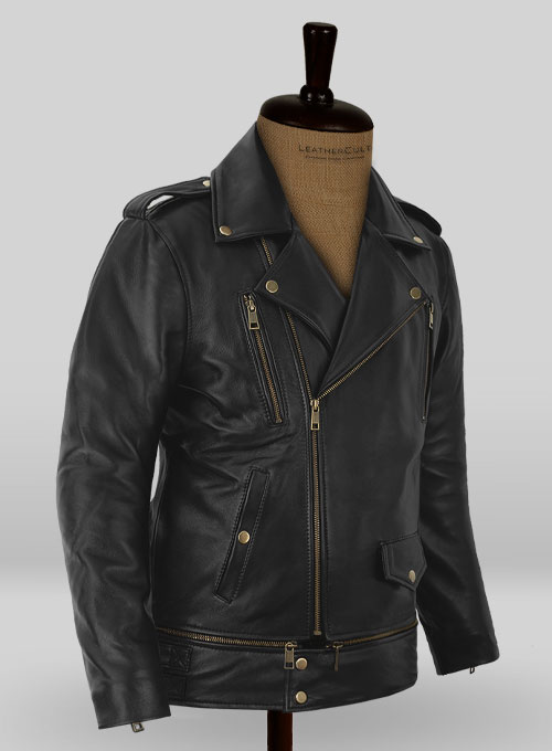 Trooper Biker Leather Jacket