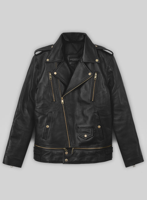 Trooper Biker Leather Jacket