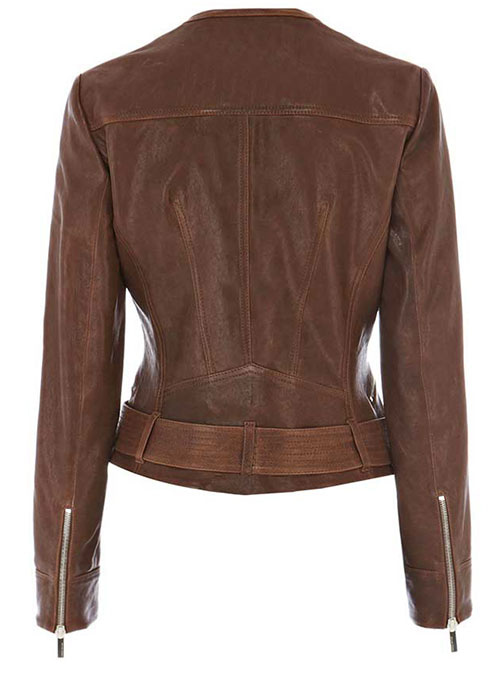 Tweed Leather Combo Jacket # 264 - Click Image to Close