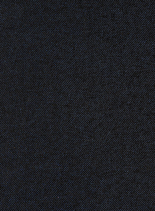 Vintage Dark Blue Weave Tweed Jacket
