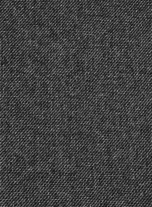 Vintage Dark Gray Weave Tweed Jacket - Click Image to Close