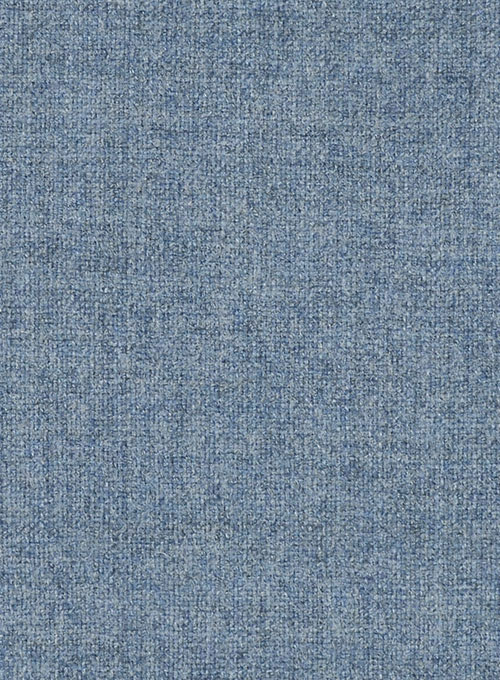 Vintage Rope Weave Spring Blue Tweed Jacket