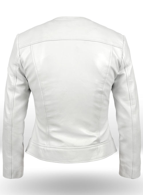 White Leather Jacket # 237 - Click Image to Close