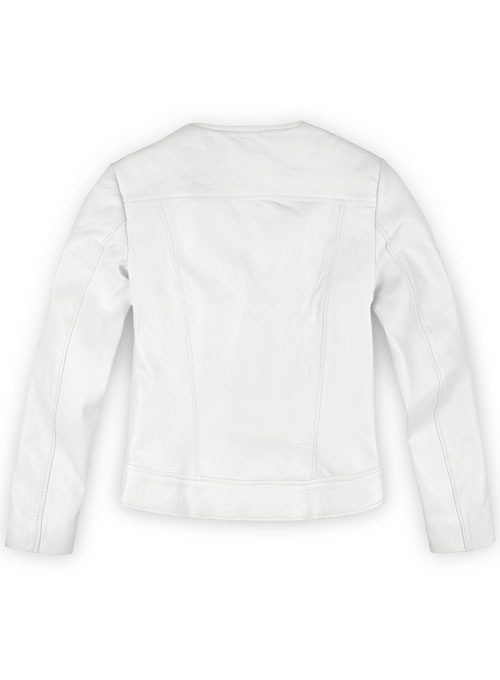 White Leather Jacket # 237 - Click Image to Close