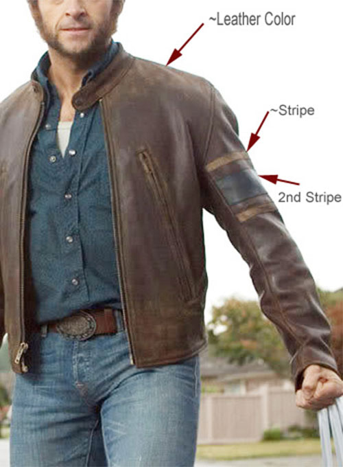 X - Men 3 Wolverine Leather Jacket - Click Image to Close