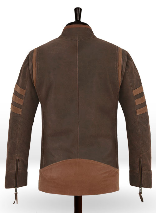 X - Men Origins Wolverine Leather Jacket - Click Image to Close