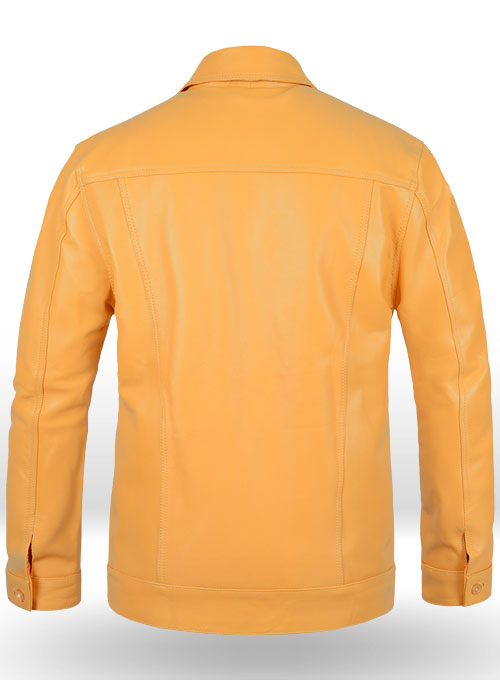 Yellow Transformers 4 Mark Wahlberg Leather Jacket - Click Image to Close