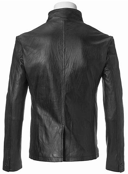 Zipper Leather Blazer #3 - Click Image to Close