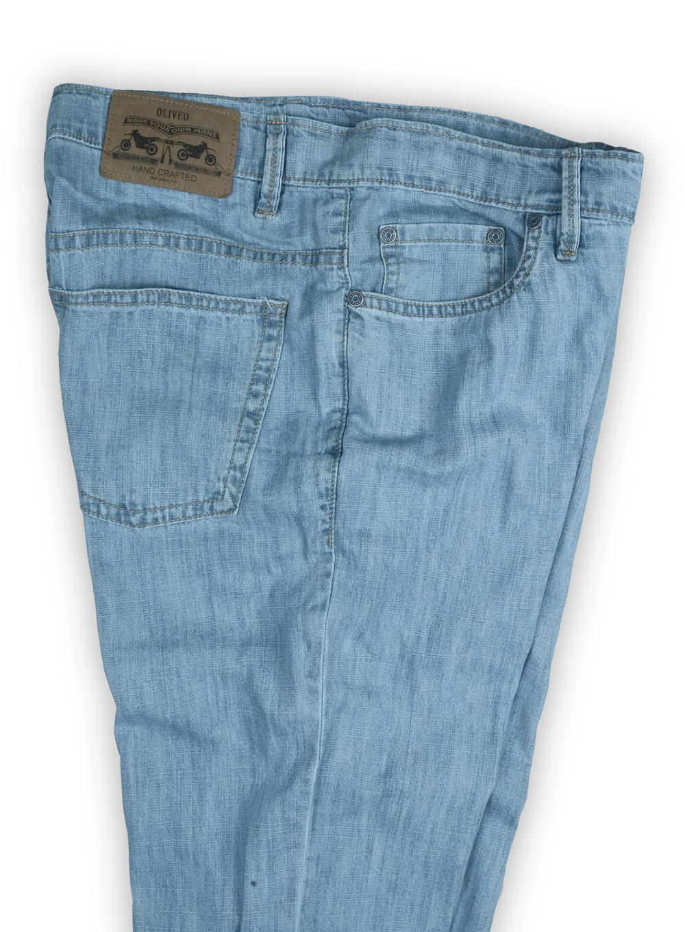 6oz Feather Light Weight Jeans - Light Blue