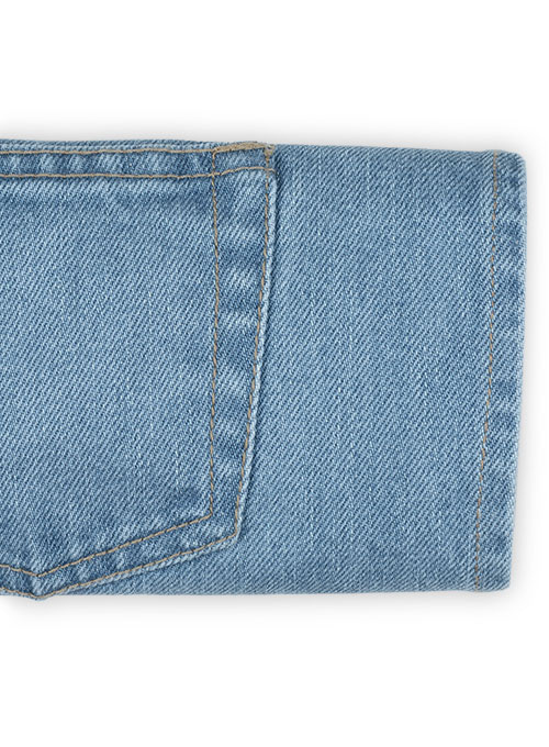 Bison Heavy Blue Jeans - Light Wash